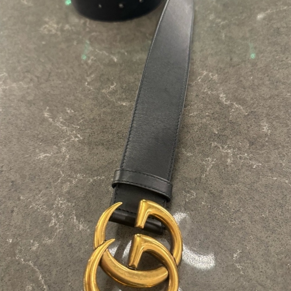 Gucci Marmont Wide Black Belt - Picture 3 of 6